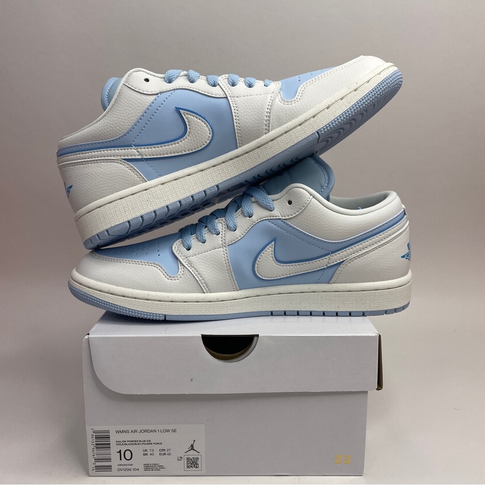 Nike Air Jordan 1 Retro Low SE “Powder Blue/Ice Blue” 2023 - Picture 3 of 4
